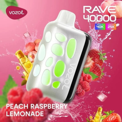 Vozol Rave 40000 Peach Raspberry Lemonade